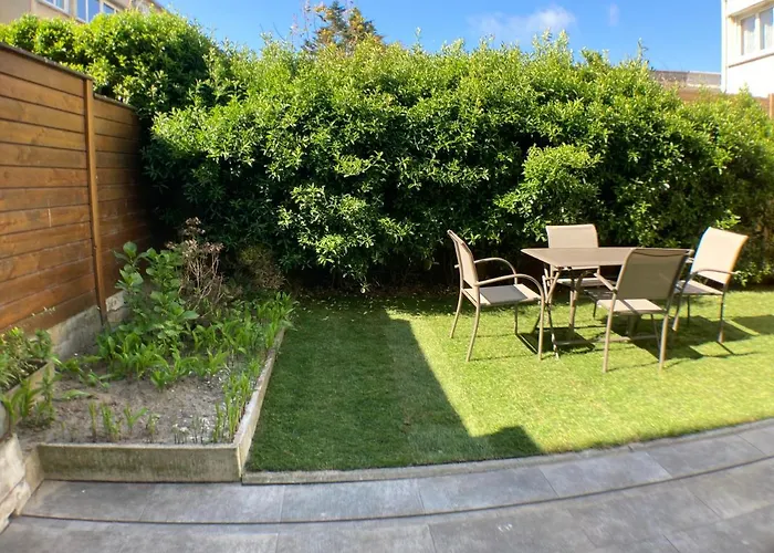 Résidence About Malo RDC avec jardin lumineux à 2 pas de la plage